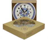 Zegar + pudełko ozdobne - ceramika bolesławiecka
