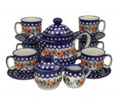 Zestaw do kawy lub herbaty - ceramika bolesławiecka