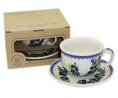 Filiżanka + spodek w kartoniku - ceramika bolesławiecka