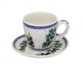 Filiżanka + spodek - ceramika bolesławiecka