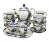 Zestaw do kawy lub herbaty duży - ceramika bolesławiecka