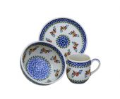 Zestaw śniadaniowy - ceramika bolesławiecka