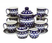 Zestaw do kawy lub herbaty - ceramika bolesławiecka