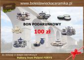 Bon 100 zł - wersja elektroniczna - ceramika bolesławiecka