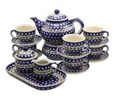 Zestaw do kawy lub herbaty duży - ceramika bolesławiecka